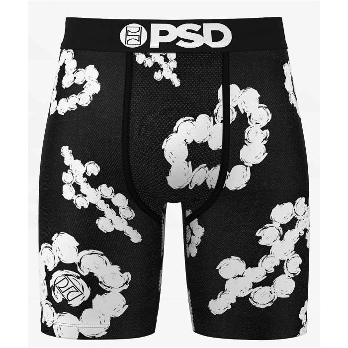 ピーエスディーアンダーウェア Psd Underwear 【 Psd Cloud Drops Boxer Briefs Men's Black 】 メンズ 黒色 ブラック｜スニケス