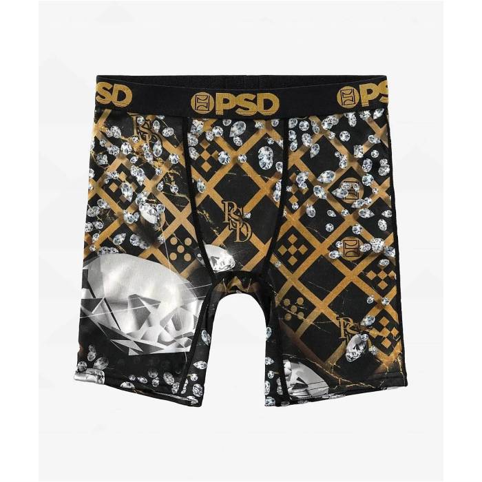 ピーエスディーアンダーウェア Psd Underwear 【 Psd Kids Deluxe Boxer Briefs Kids\u0027 Black 】 晴れ晴れしい 黒いこと 黒いこと