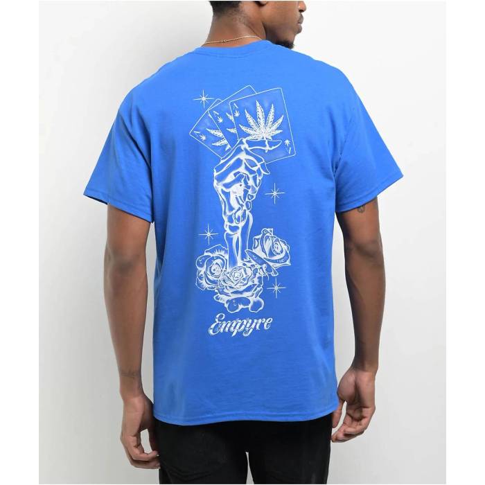 帝国 Empyre 【 Ace Of Fades Blue T-Shirt Men\u0027s Blue 】 はやりっ児 青み 青色 プルオーバー メンズ 青み 青色