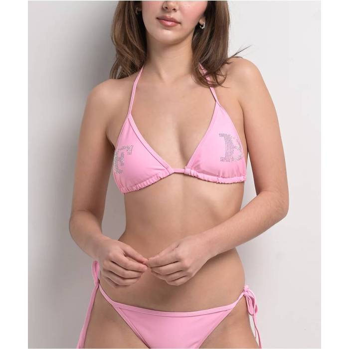 【★百貨店SALE★6/11真夜中2時迄】Fb County 【 Rhinestone Pink Bikini Top Women\u0027s Pink 】 pink さくら色 レディース pink さくら色