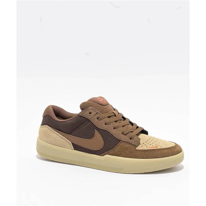 【★百貨店SALE★6/11真夜中2時迄】ナイキ Nike 【 Sb Force 58 Light Orewood Brown \u0026 Fir Skate Shoes Men\u0027s Dark Brown 】 エスビー 赤銅色 赤銅色 Skate 滑る シューズ 運動すること靴 メンズ 赤銅色 赤銅色