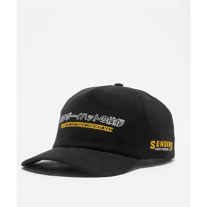 Sendero Provisions 【 Sendero Tip Your Black Snapback Hat Men's Black 】 黒色 ブラック Snapback スナップバック バッグ メンズ 黒色 ブラック