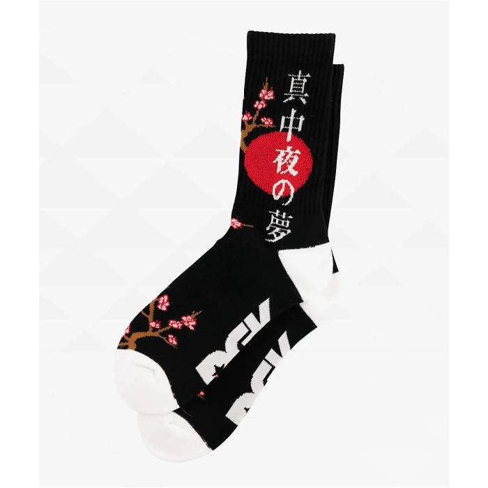 DGK Dgk 【 Accord Black Crew Socks Men's Black 】 黒色 ブラック クルー ソックス・靴下 メンズ 黒色 ブラック