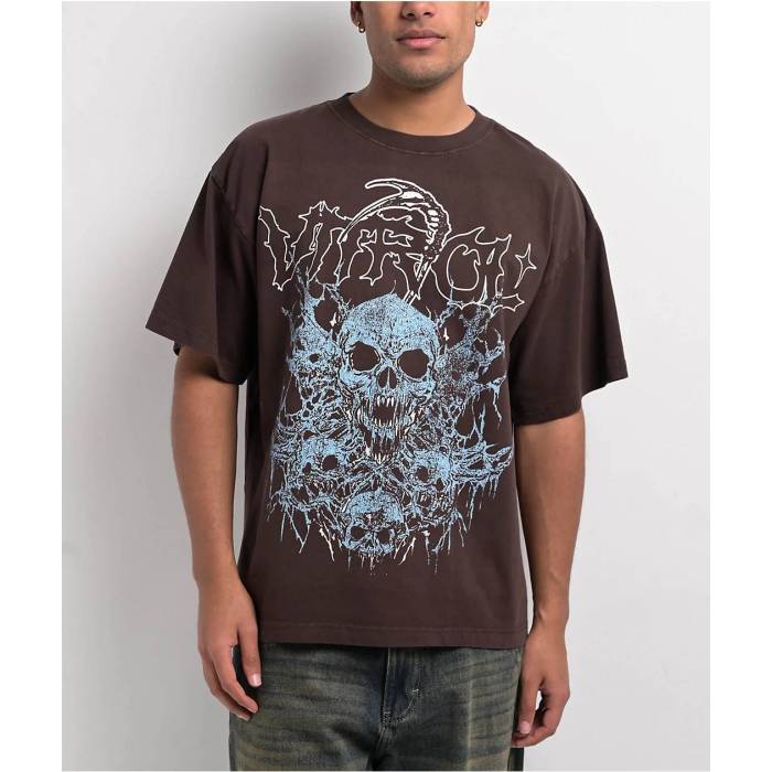 【★百貨店SALE★6/11真夜中2時迄】Vitriol 【 Tomb Brown T-Shirt Men\u0027s Brown 】 赤銅色 赤銅色 ティーシャツ メンズ 赤銅色 赤銅色