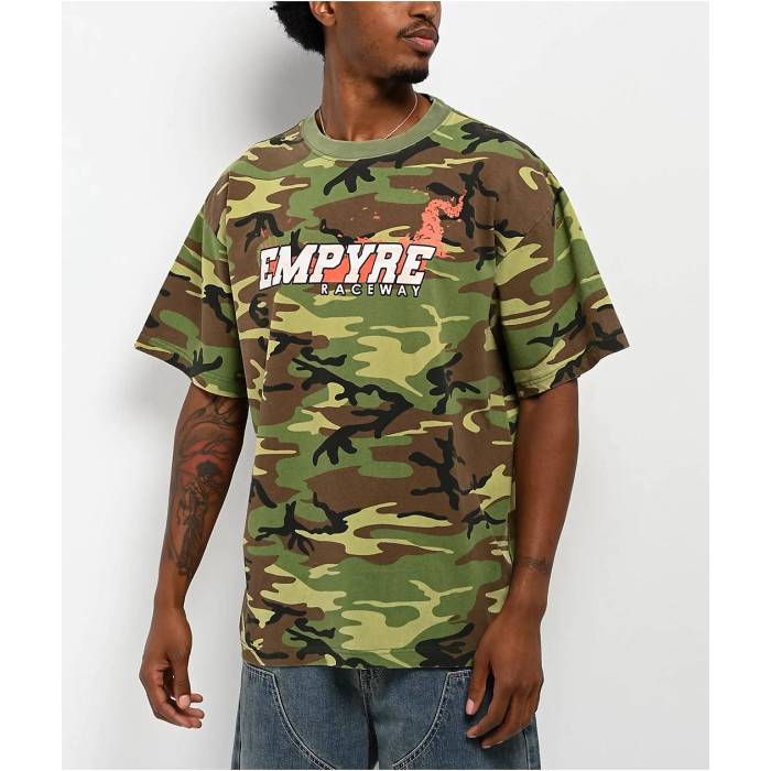 【★百貨店SALE★6/11真夜中2時迄】帝国 Empyre 【 Bmx Camo T-Shirt Men\u0027s Multicolor 】 合鴨柄 ティーシャツ メンズ