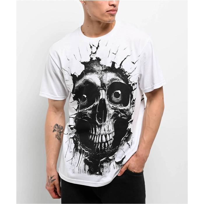Disorder Skateboards 【 Disorder Shattered White T-Shirt Men's White 】 白色 ホワイト Tシャツ メンズ 白色 ホワイト