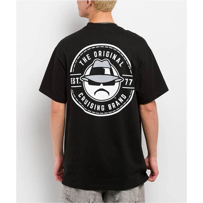 【★百貨店SALE★6/11十二時2時迄】Lowrider 【 Lr Circle Black T-Shirt Men\u0027s Black 】 黒いこと 黒いこと プルオーバー メンズ 黒いこと 黒いこと