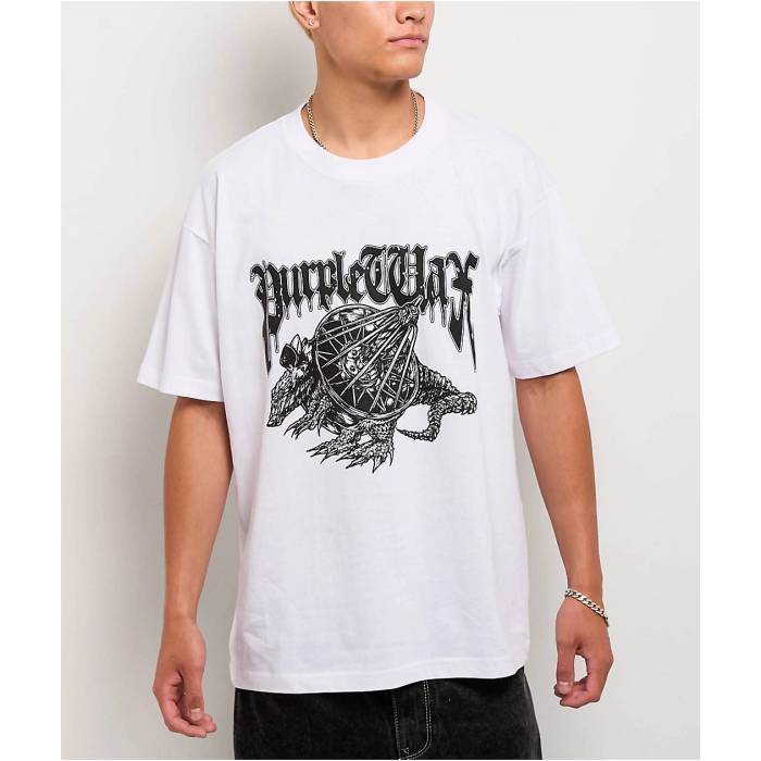 【★百貨店SALE★6/11真夜中2時迄】Purple Wax 【 Still Tippin White T-Shirt Men\u0027s White 】 白いこと 白いこと ティーシャツ メンズ 白いこと 白いこと