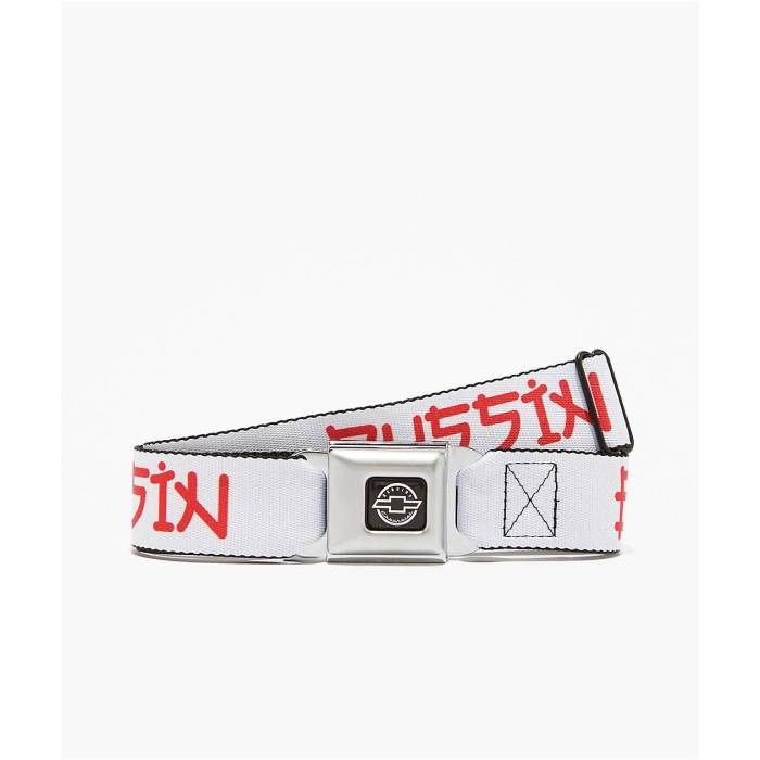 Buckle Down 【 X Chevrolet Bussin White Seatbelt Belt Men's White 】 白色 ホワイト ベルト メンズ 白色 ホワイト