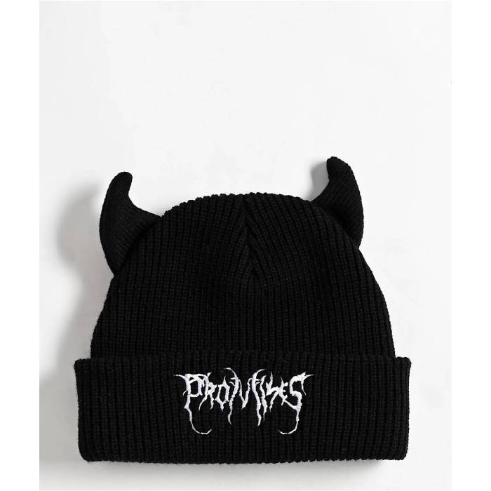 Broken Promises 【 Black Horn Beanie Men's Black 】 黒色 ブラック キャップ 帽子 メンズ 黒色 ブラック｜スニケス