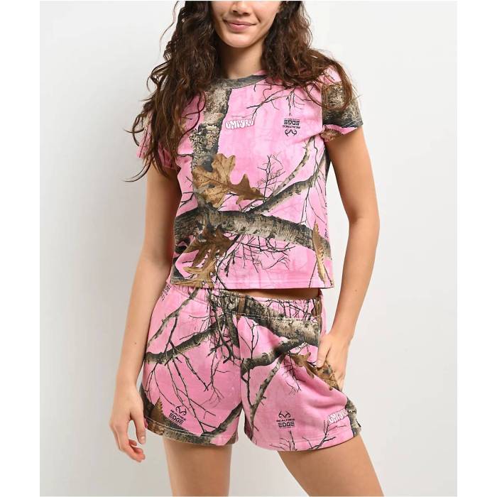 帝国 Empyre 【 X Realtree Edge Colors Pink Boy Fit T-Shirt Women\u0027s Pink 】 pink サクラ色 プルオーバー レディース pink サクラ色