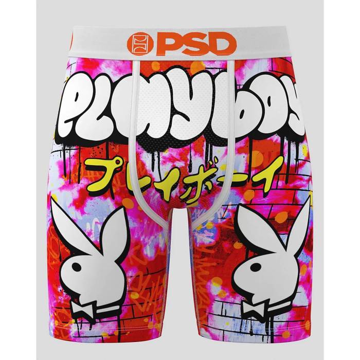 ピーエスディーアンダーウェア Psd Underwear 【 Psd X Playboy Throwzz White Boxer Briefs Men's Multicolor 】 白色 ホワイト メンズ|スニケス