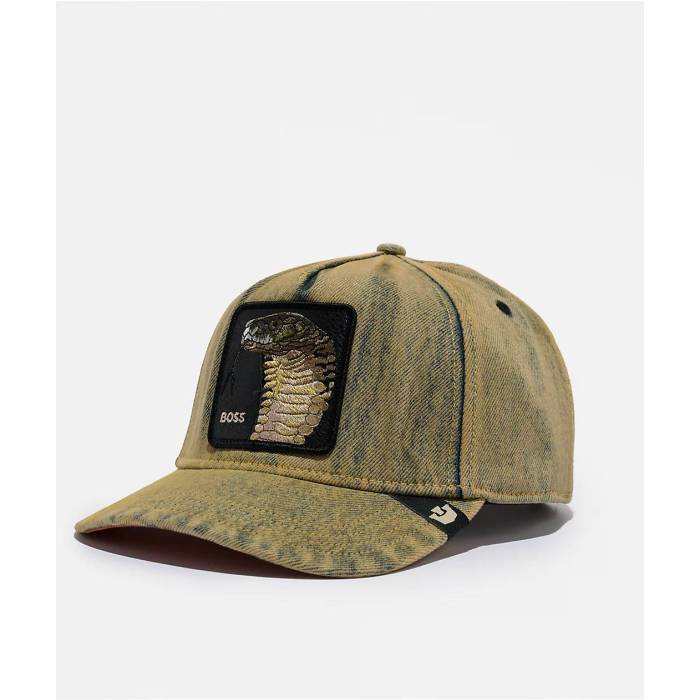 【★百貨店SALE★6/11真夜中2時迄】Goorin Bros. 【 Pit Boss Cobra Denim Snapback Hat Men\u0027s Blue 】 ジーンズ Snapback スナップバック 御徒面子 メンズ 青碧 青碧