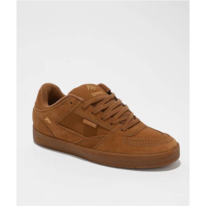 エメリカ Emerica 【 Mute Brown \u0026 Gum Skate Shoes Men\u0027s Brown 】 赤銅色 赤銅色 Skate 滑る シューズ 運動すること靴 メンズ 赤銅色 赤銅色