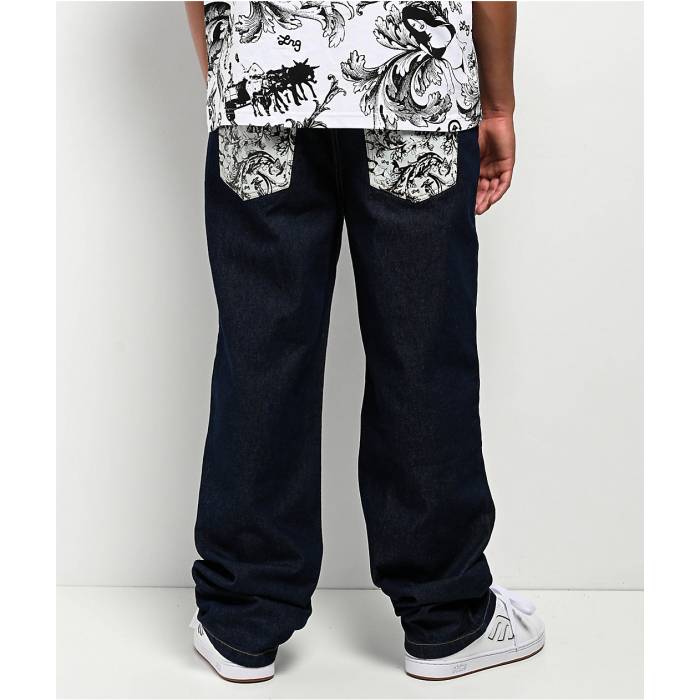 Lrg 【 Maiden Raw Indigo Loose Fit Jeans Men's Dark Blue 】 藍色・インディゴ ジーンズ メンズ 青色 ブルー｜スニケス