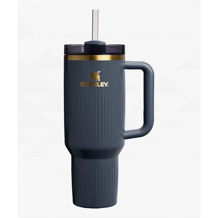 Stanley 【 The Quencher H2.O Twilight Gloss Fluted Tumbler 40 Oz Men's Black 】 トワイライト メンズ 黒色 ブラック