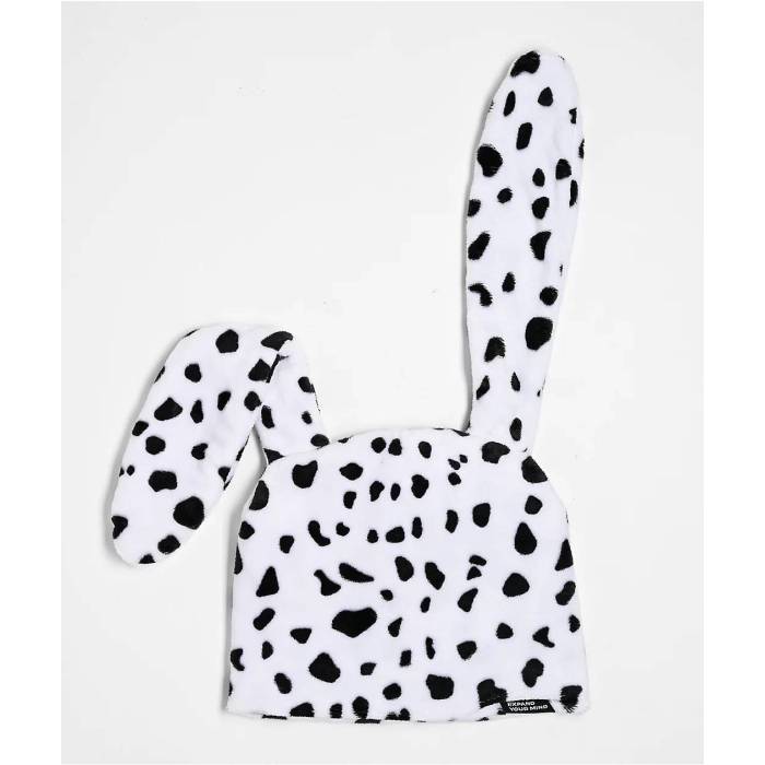 A.lab 【 Plush White & Black Bunny Beanie Men's White 】 白色 ホワイト 黒色 ブラック キャップ 帽子 メンズ 白色 ホワイト