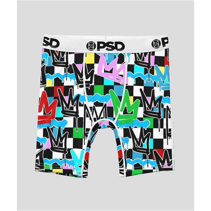 ピーエスディーアンダーウェア Psd Underwear 【 Psd Kids King Check Boxer Briefs Kids\u0027 Multicolor 】