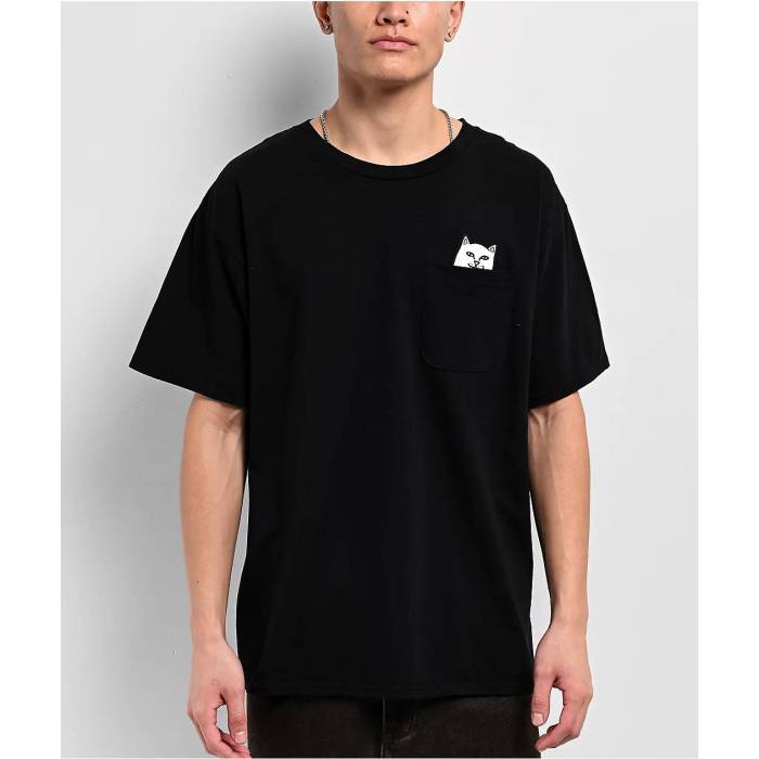リップンディップ Ripndip 【 Incepted Black Pocket T-Shirt Men's Black 】 黒色 ブラック Tシャツ メンズ 黒色 ブラック|スニケス