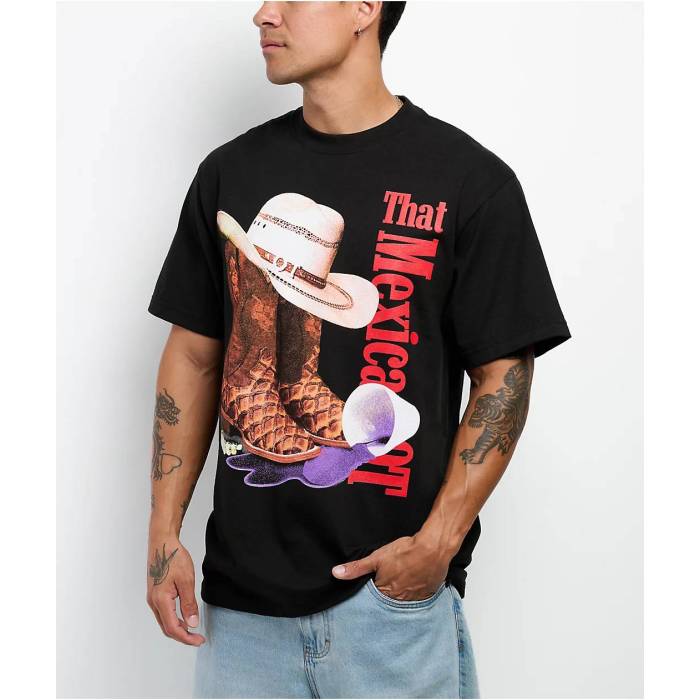 Lonestar 【 By That Mexican Ot Pirarucu Black T-Shirt Men\u0027s Black 】 黒いこと 黒いこと プルオーバー メンズ 黒いこと 黒いこと
