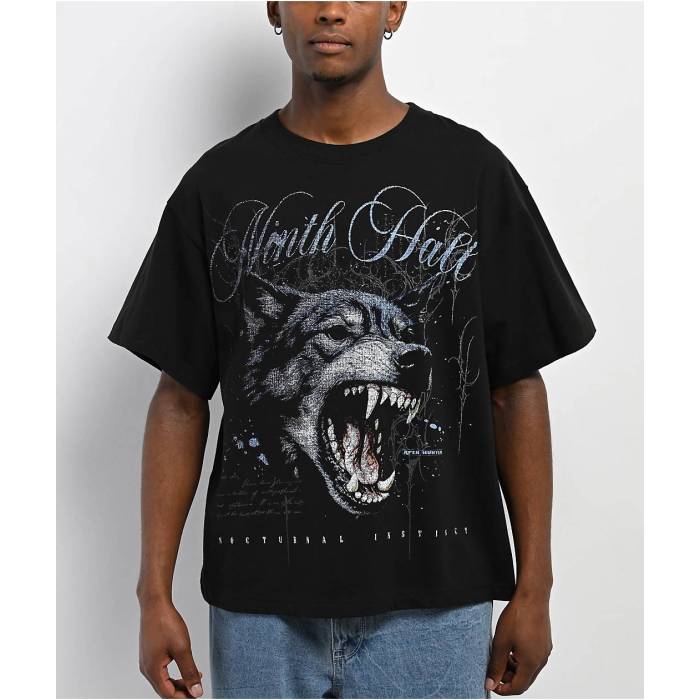 Ninth Hall 【 Nocturnal Black T-Shirt Men's Black 】 黒色 ブラック Tシャツ メンズ 黒色 ブラック
