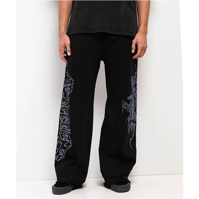 アフリクション Affliction 【 Toxic Wrath Black Sweatpants Men's Black 】 黒色 ブラック ロングタイツ メンズ 黒色 ブラック