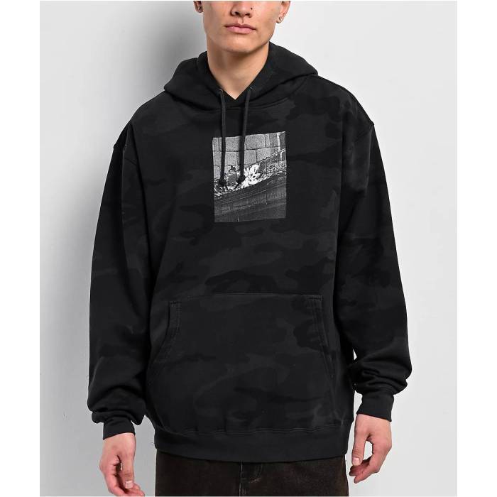 エンパイア Empyre 【 Choox2 Black Camo Hoodie Men's Black 】 黒色 ブラック カモ柄 フーディー パーカー メンズ 黒色 ブラック｜スニケス