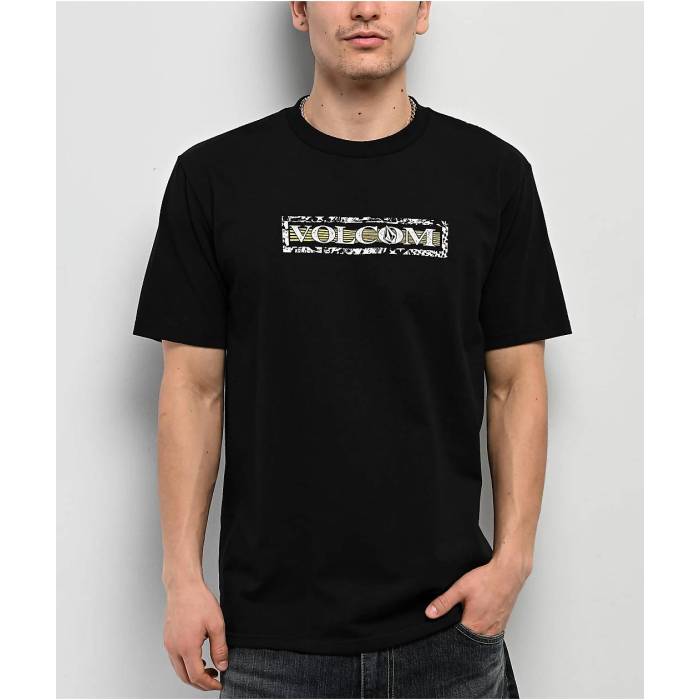 ボルコム Volcom 【 You Drain Black T-Shirt Men\u0027s - 】 黒いこと 黒いこと プルオーバー メンズ NULL