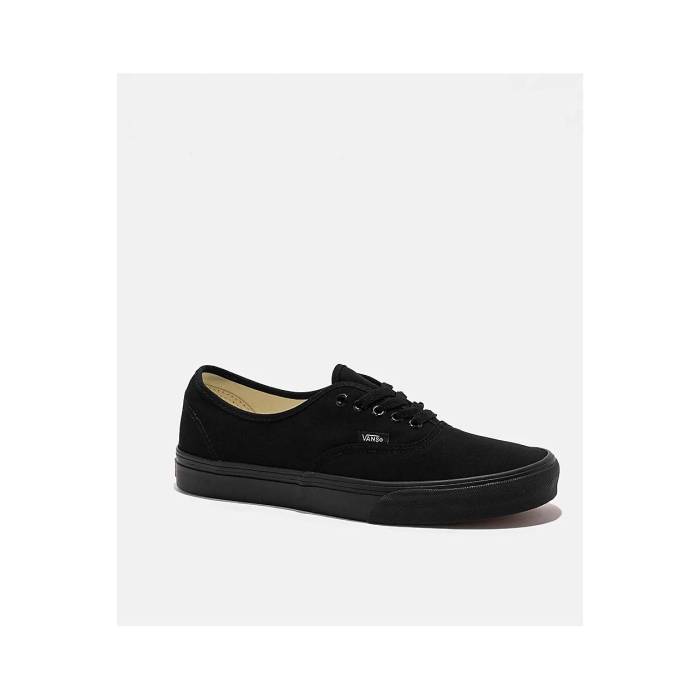 【★百貨店SALE★6/11真夜中2時迄】ヴァンズ Vans 【 Authentic Black Canvas Skate Shoes Men\u0027s Black 】 オーセンティック 黒いこと 黒いこと Skate 滑る シューズ 運動すること靴 メンズ 黒いこと 黒いこと