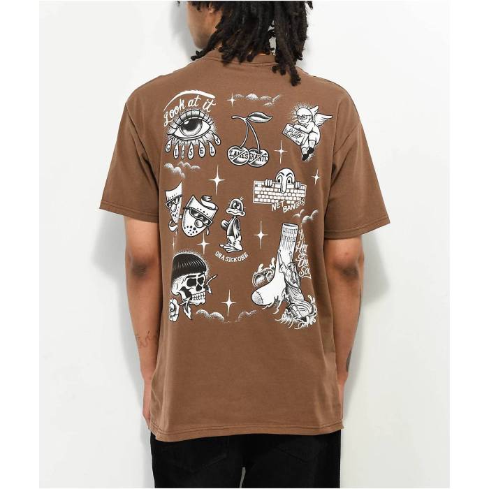 Foos Gone Wild 【 Flash Brown T-Shirt Men\u0027s Brown 】 赤銅色 赤銅色 プルオーバー メンズ 赤銅色 赤銅色
