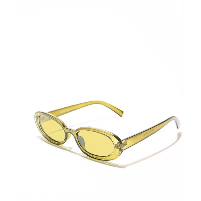 ペタルズアンドピーコックス Petals And Peacocks 【 Chances Olive Oval Sunglasses Women's Green 】 olive オリーブ サングラス レディース green 緑・グリーン