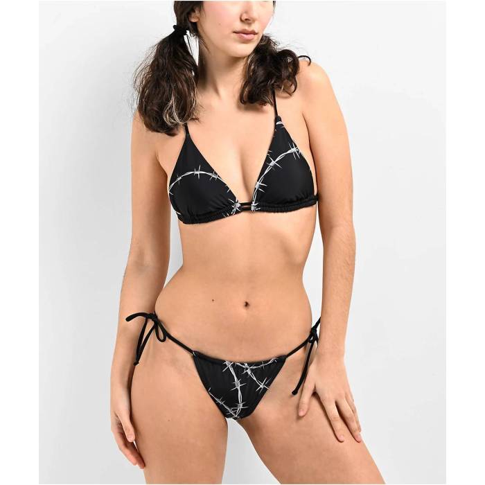 【★百貨店SALE★6/11真夜中2時迄】Broken Promises 【 Chrome Wire Black Bikini Bottom Women\u0027s Black 】 黒いこと 黒いこと ズボン ボトムス レディース 黒いこと 黒いこと