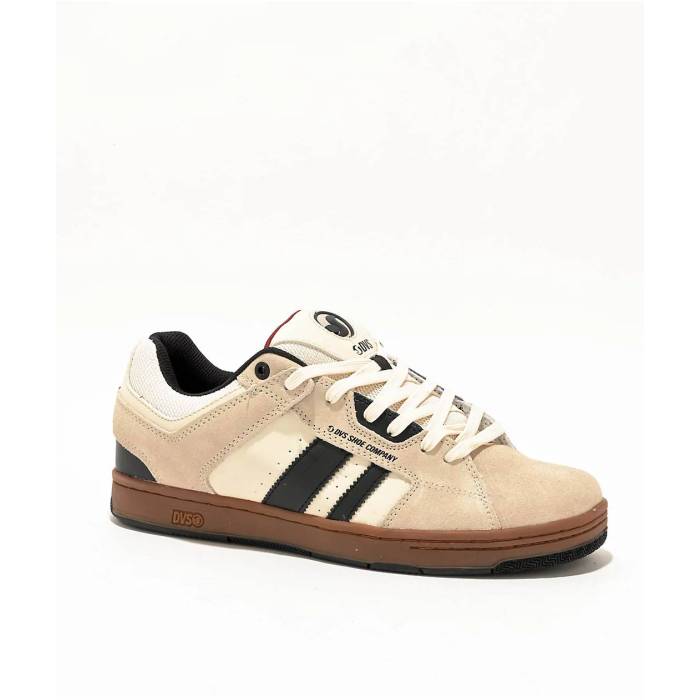 Dvs Shoes 【 Dvs Tactic Taupe \u0026 Gum Skate Shoes Men\u0027s Natural 】 ディーブイエス 作戦 Skate 滑る シューズ 運動すること靴 メンズ 自然的