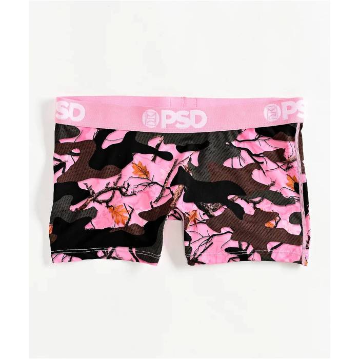 ピーエスディーアンダーウェア Psd Underwear 【 Psd Stealth Woods Pink Camo Boyshort Underwear Women's Pink 】 ステルス pink ピンク カモ柄 アンダーウェア 下着 レディース pink ピンク
