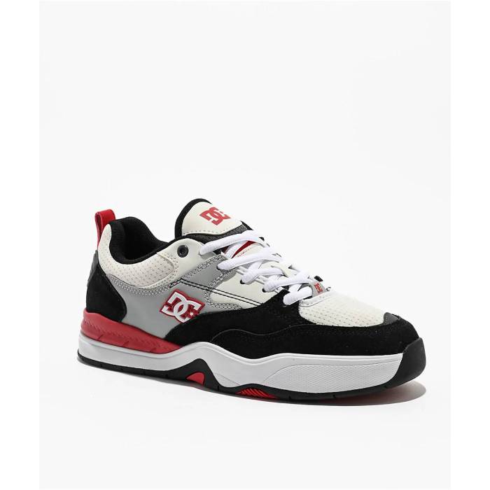 【★百貨店SALE★6/11真夜中2時迄】ディーシー Dc 【 Ascend White Black \u0026 Grey Skate Shoes Men\u0027s Black 】 白いこと 白いこと 黒いこと 黒いこと 薄墨色 薄墨色 Skate 滑る シューズ 運動すること靴 メンズ 黒いこと 黒いこと