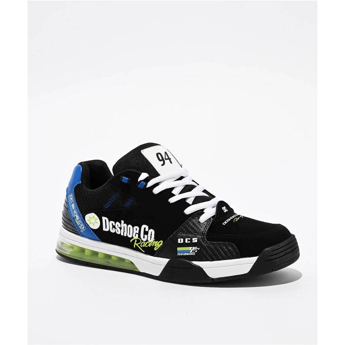 【★百貨店SALE★6/11真夜中2時迄】ディーシー Dc 【 Versatile Le Black Blue \u0026 White Skate Shoes Men\u0027s Green 】 黒いこと 黒いこと 青碧 青碧 白いこと 白いこと Skate 滑る シューズ 運動すること靴 メンズ green 緑・緑であること