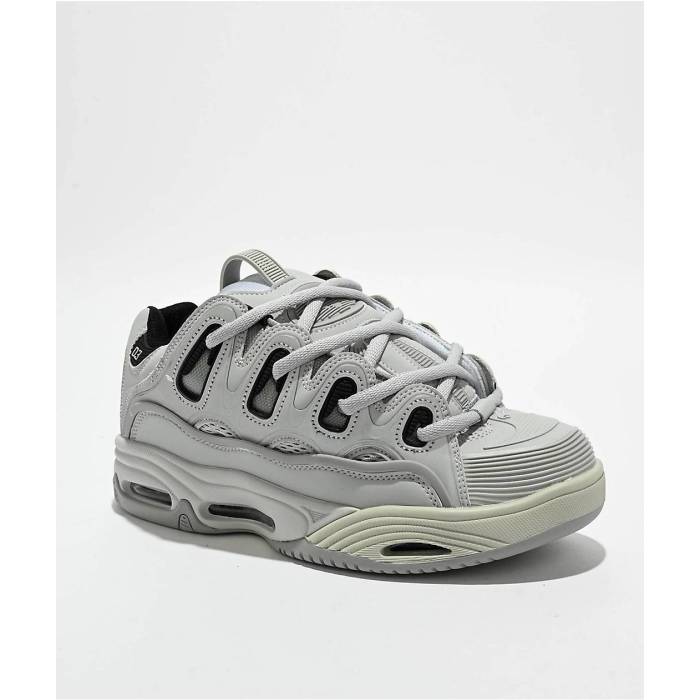 オサイラス Osiris 【 D3 2001 Grey \u0026 Black Skate Shoes Men\u0027s Grey 】 薄墨色 薄墨色 黒いこと 黒いこと Skate 滑る シューズ 運動すること靴 メンズ 薄墨色 薄墨色