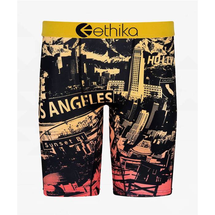 エシカ Ethika 【 Kids La Living Boxer Briefs Kids\u0027 Orange 】 天使の都市 orange 橙・オレンジ色