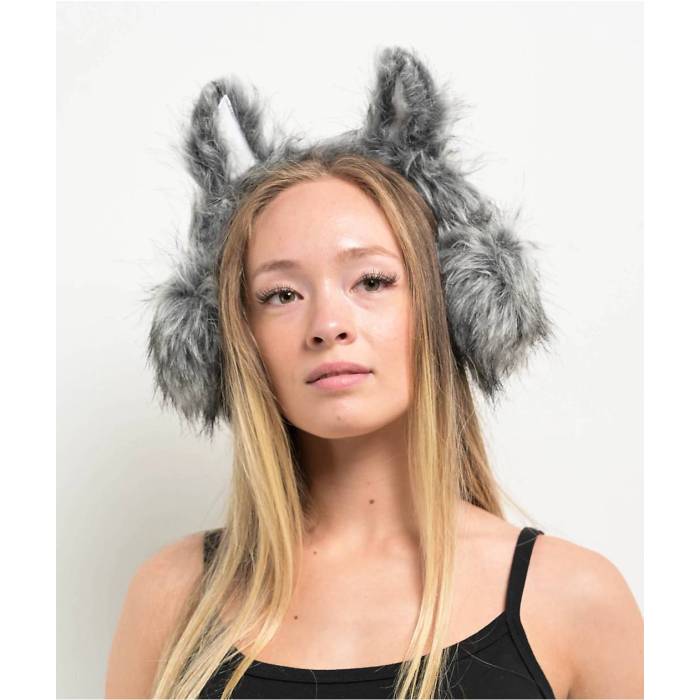 【★百貨店SALE★6/11真夜中2時迄】A.lab 【 Wolf Grey Ear Muffs Men\u0027s Grey 】 薄墨色 薄墨色 メンズ 薄墨色 薄墨色
