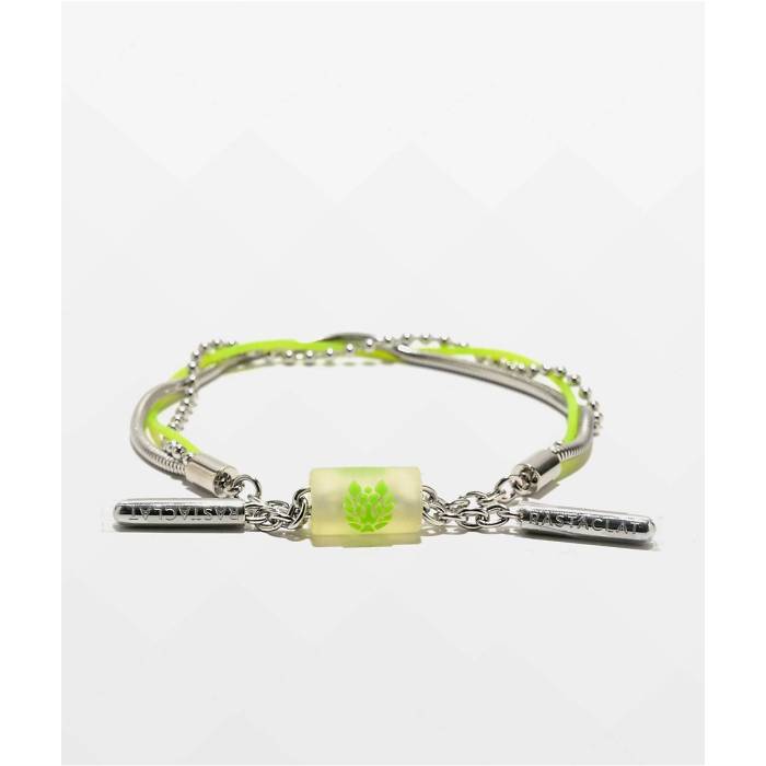 【★百貨店SALE★6/11真夜中2時迄】ラスタクラット Rastaclat 【 Neon Yellow \u0026 Silver Bracelet Men\u0027s Multicolor 】 yellow 黄味がかった・黄色 Silver しろがね色・しろがね色 腕輪 メンズ
