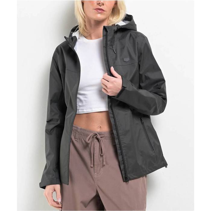 【★百貨店SALE★6/11真夜中2時迄】Dravus 【 Oasis Essential Black Windbreaker Zip Jacket Women\u0027s Black 】 黒いこと 黒いこと ウィンドブレーカー Jacket 上衣 レディース 黒いこと 黒いこと