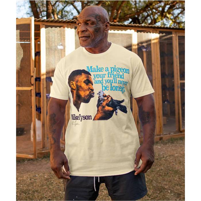 【★百貨店SALE★6/11真夜中2時迄】Mike Tyson Collection 【 Mike Tyson Pigeon Friend Natural T-Shirt Men\u0027s Natural 】 自然的 ティーシャツ メンズ 自然的