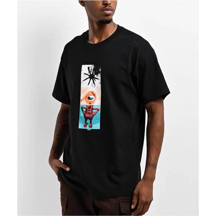 Quasi 【 Plas Black T-Shirt Men\u0027s Black 】 黒いこと 黒いこと プルオーバー メンズ 黒いこと 黒いこと