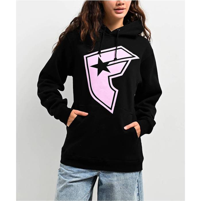 【★百貨店SALE★6/11真夜中2時迄】Famous Stars \u0026 Straps 【 Boh Black Hoodie Women\u0027s Black 】 黒いこと 黒いこと フーディー パーカー レディース 黒いこと 黒いこと