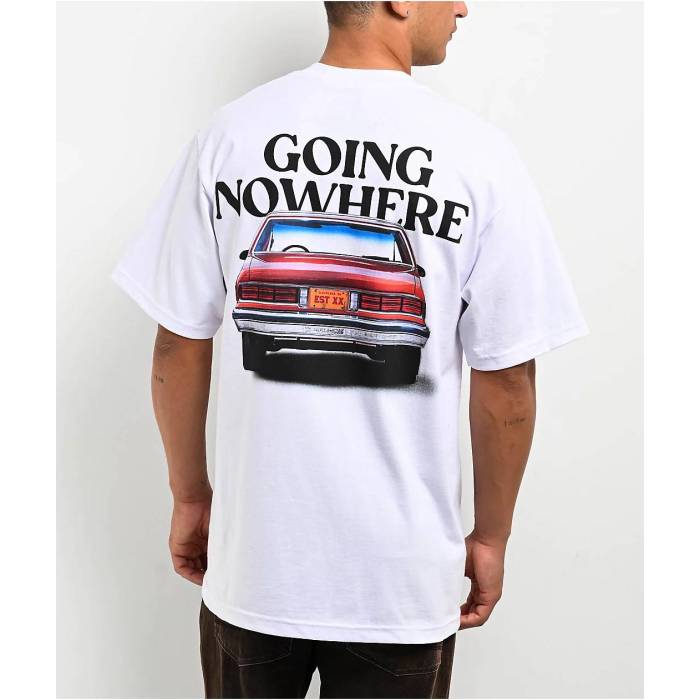 Est 19Xx 【 Nowhere Fast White T-Shirt Men\u0027s White 】 ファ同盟罷工 白いこと 白いこと プルオーバー メンズ 白いこと 白いこと