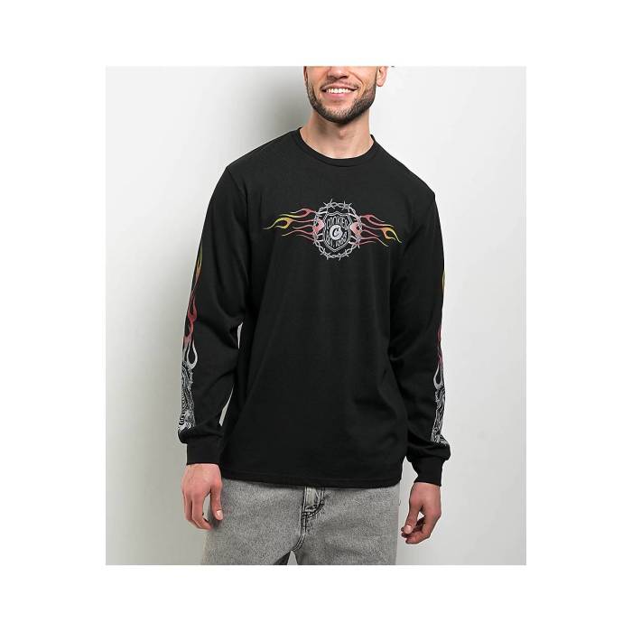【★百貨店SALE★6/11真夜中2時迄】Cookies Clothing 【 Cookies Highway Black Long Sleeve T-Shirt Men\u0027s Black 】 黒いこと 黒いこと Sleeve 衣袂 ティーシャツ メンズ 黒いこと 黒いこと