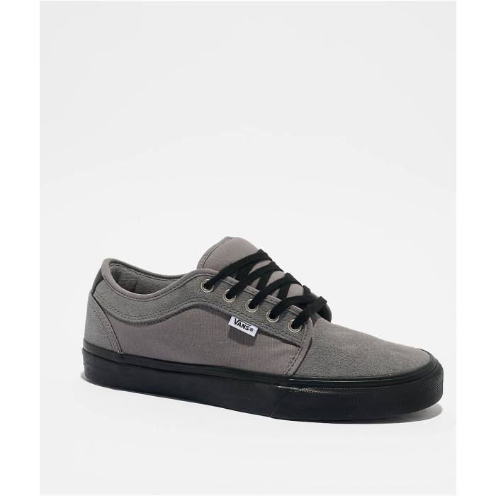 ヴァンズ Vans 【 Chukka Low Frost Grey & Black Skate Shoes Men's Dark Grey 】 チャッカ 灰色 グレー 黒色 ブラック Skate スケート シューズ 運動靴 メンズ 灰色 グレー｜スニケス