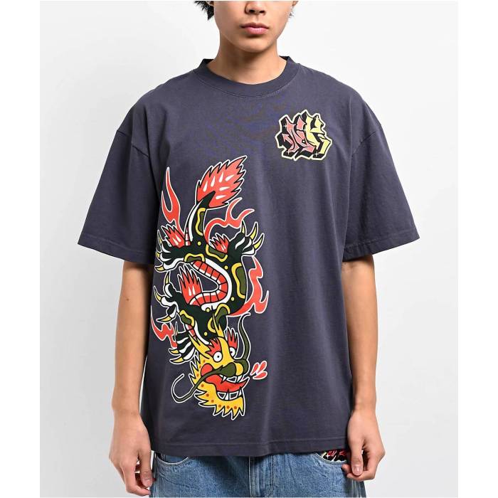 Ninth Hall 【 Ambush Dragon Navy T-Shirt Men's Blue 】 ドラゴン 紺色 ネイビー Tシャツ メンズ 青色 ブルー