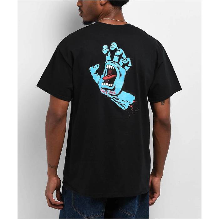 サンタクルーズ スケート Santa Cruz Skate 【 Santa Cruz Screaming Hand Black T-Shirt Men's Black 】 黒色 ブラック Tシャツ メンズ 黒色 ブラック