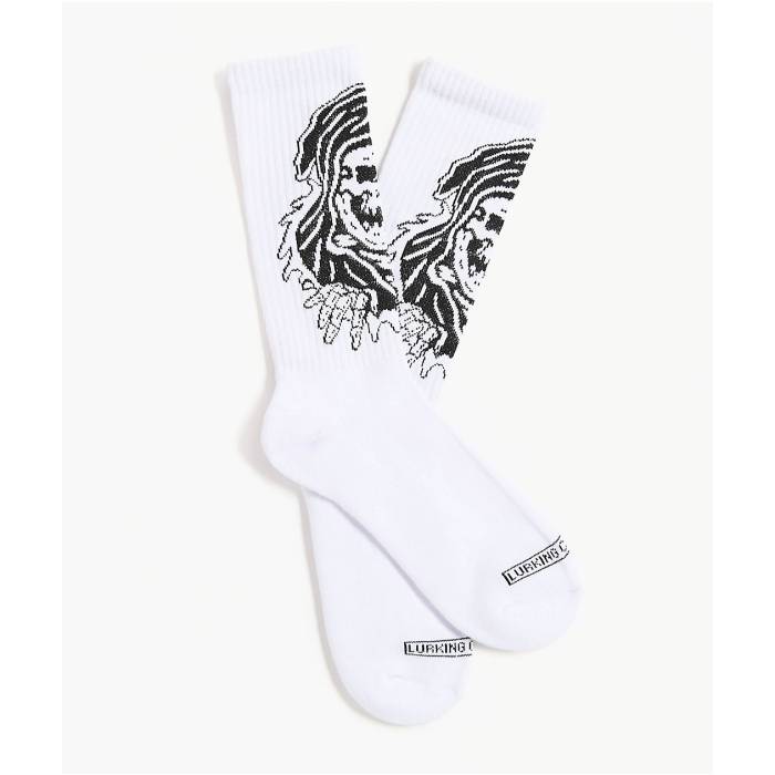 Lurking Class By Sketchy Tank 【 Nice Day White Crew Socks Men's White 】 白色 ホワイト クルー ソックス・靴下 メンズ 白色 ホワイト